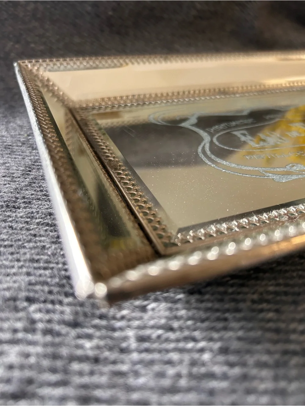 ANTHROPOLOGIE Nicole Miller Colab  French Apothecary Mirrored Tray #1015259